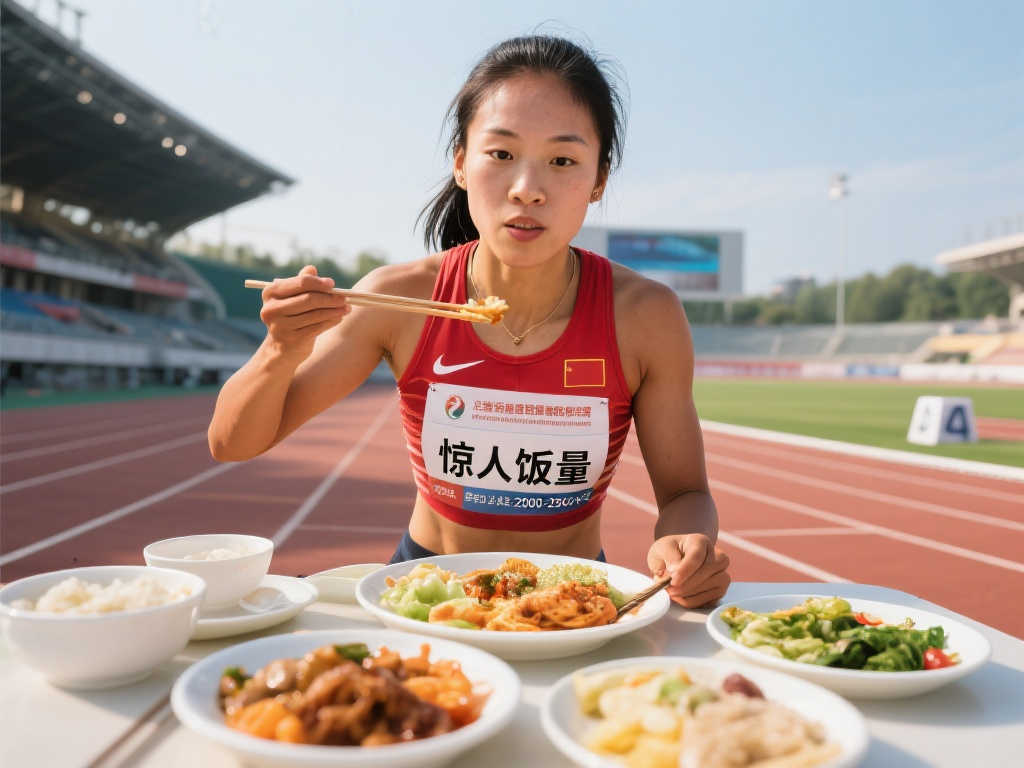 惊呆网友！吴艳妮食堂饭量超大，餐盘如小山堆满🍚